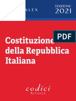 Costituzione Repubblica Italiana Ottobre 2020