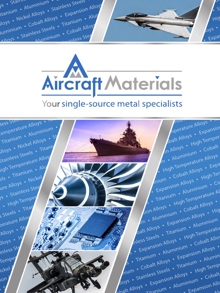 Aircraft Materials Brochure | PDF | Sheet Metal | Extrusion