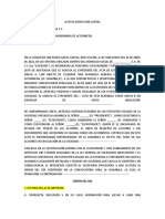 Reducción de capital y reestructuración accionaria