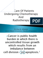 Oral Care of Patients Undergoing Chemotherapy and