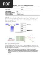 LAB TASK 4 - Array Based Stack Implementation