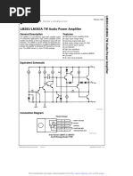 LM383/LM383A 7W Audio Power Amplifier: General Description Features