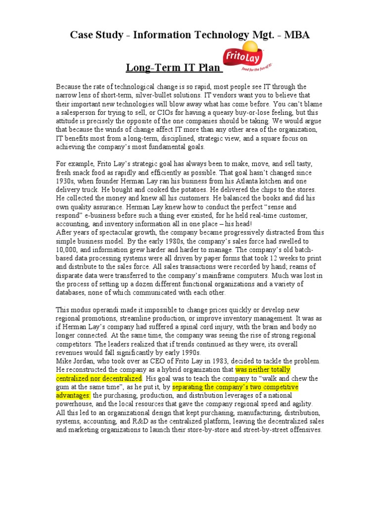 How to lay out a case study picture