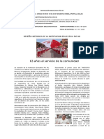 Reseña Historica Institucio0n Educativa Pio Xii
