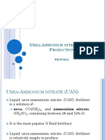 U - A (UAN) P: REA Mmonium Nitrate Roduction