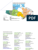 CoSA's 16 Sites Across Canada 2010