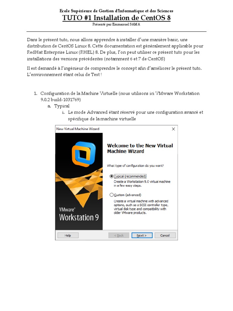 Installation de CentOS 8 Simplifiée | PDF | VMware | Informatique