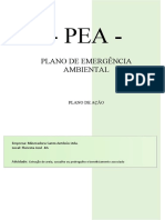 PEA - Plano de Emergência Ambiental _ extração areia