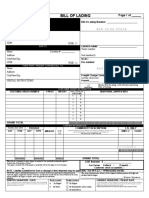 Bill of Lading: Bar Co de Space