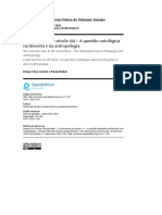 4 - O Antinarciso No Século Xxi – a Questão Ontológica Na Filosofia e Na Antropologia