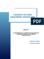 Módulo 3. La Respuesta Escolar para El Alumno Con ALCAIN