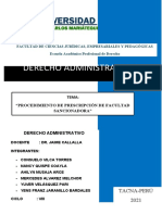 Procedimiento de Prescripcion de Facultad Sancionadora - G11