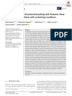 Screening For Sleep-Disordered Breathing With Pediatric Sleeo Questionnaire in Children With