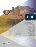PROF ED 112: Field Study 2: Course Module