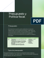Presupuesto y política fiscal