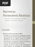 Barreiras Permeáveis Reativas