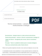 Teorias Evolucionistas - Lamarck e Darwin Revolucionaram A Biologia - UOL Educação