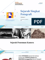 Pertemuan 2 Sejarah Singkat Fotografi