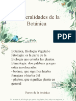 Generalidades de La Botanica