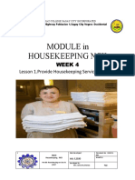 Module in Housekeeping Ncii: Week 4