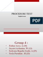 Procedure Text Presentation 