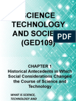 Science Technology and Society (GED109)