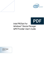 Intel Proset For Windows Device Manager Wmi Provider User S Guide