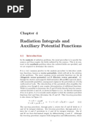 Radiation Integrals and Auxiliary Potential Functions