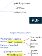 Logistic Regression: 30 March 2016