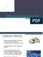 Bharat Parentrals LTD