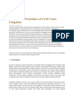 Process and Procedure of Civil Court Litigation & Criminal Court Litigation