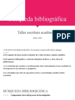 Búsqueda Bibliográfica - ESC - acadÉMICA 2020