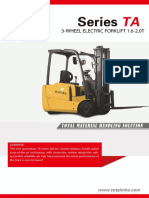 3-wheel electric forklift 1.6-2.0t