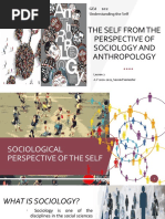 The Self From The Perspective of Sociology and Anthropology