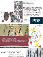 The Self From The Perspective of Sociology and Anthropology