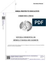 PROYECTO EDUCATIVO ESCUELA DE MÚSICA 2017-2019 - AYUNTAMIENTO DE CAUDETE - Cod.291872 - 28 - 07 - 2017