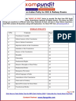 Important Notes on Indian Polity