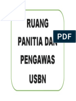 Ruang Panitia Dan Pengawas Usbn