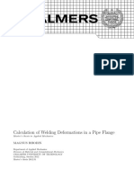 Calculation of Welding Deformations in a Pipe Flange