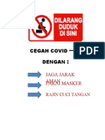 Cegah Covid 19 Dengan: Jaga Jarak Aman Pakai Masker