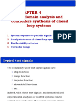 Time Domain Analysis and Controllers Synthesis of Closed Loop Systems