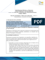 Guía de Actividades y Rúbrica de Evaluación - Unidad 1 - Tarea 2 - Características y Evolución de La Ingeniería