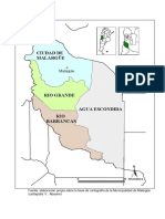 MAPA MALARGUE Y DISTRITOS