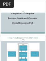 Components of Computer Parts and Functions of Computer Central Processing Unit