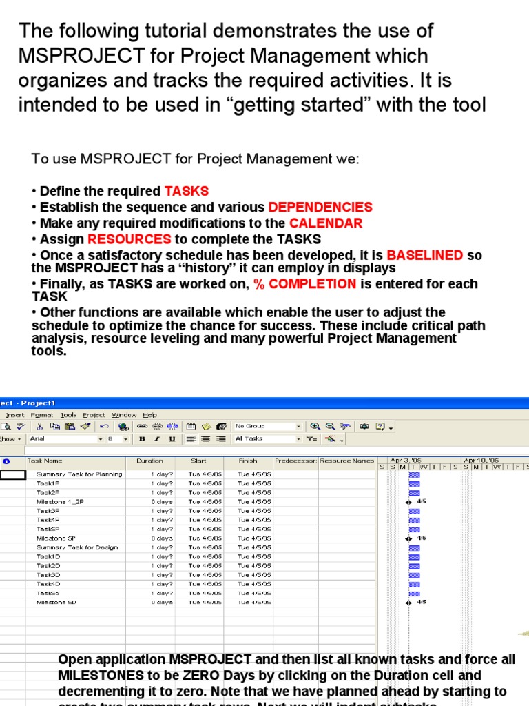 MSPROJECT Tutorial for Beginners | PDF | Computer Science | Software ...