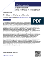 Thyroid Hormone Stimulation of Phosphatidylcholine Synthesis in Cultured Fetal Rabbit Lung
