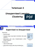 Pertemuan 3: Unsupervised Learning Clustering