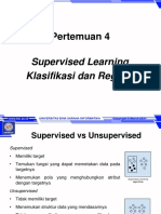 Pertemuan 4: Supervised Learning Klasifikasi Dan Regresi