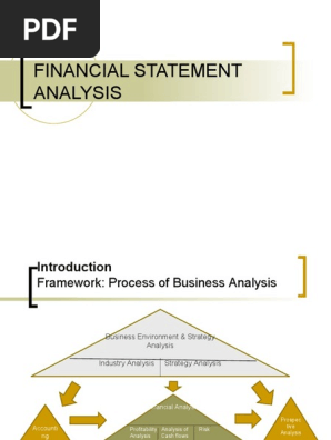 FINANCIAL STATEMENT ANALYSIS (introduction)