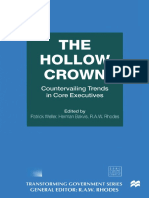 The Hollow Crown - Countervailing Trends in Core Executives-Palgrave Macmillan UK (1997)
